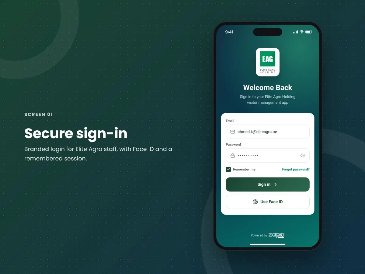 Elite Agro Holding VMS: Secure sign-in