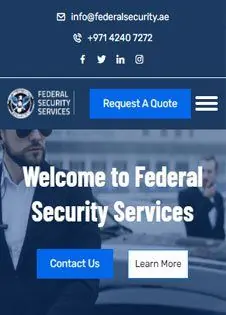 Federal Security Service website on a mobile phone