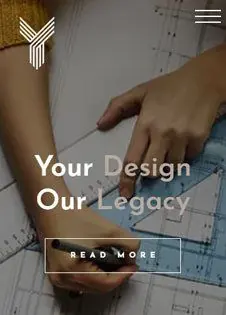 Your Design website on a mobile phone