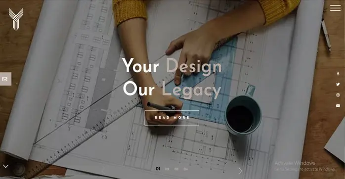 Your Design website home page designed by Zapio