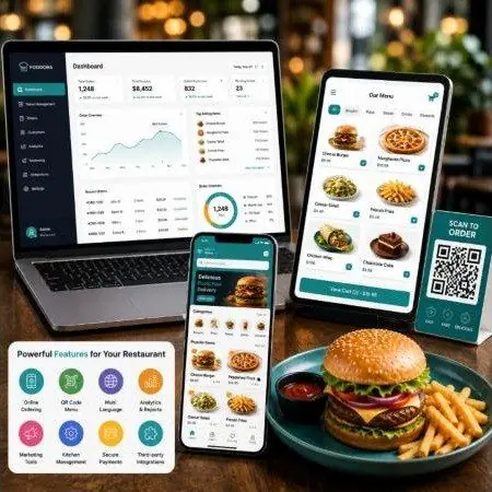 Zapio Menu App: Zapio Menu across app, tablet, web and QR
