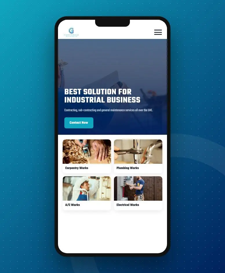 Clarlo General Contracting website design by Zapio
