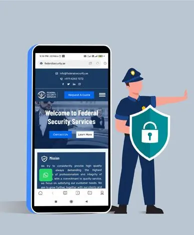 Federal Security Service website design by Zapio