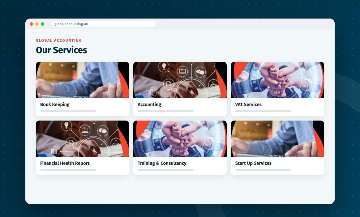 Global Accounting services layout