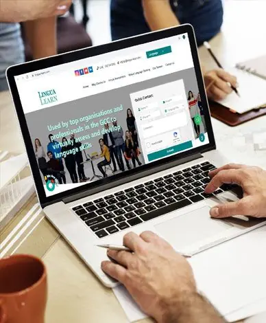 Lingua Learn website design by Zapio