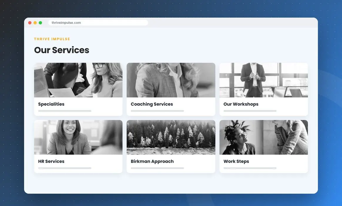 Thrive Impulse project screenshot